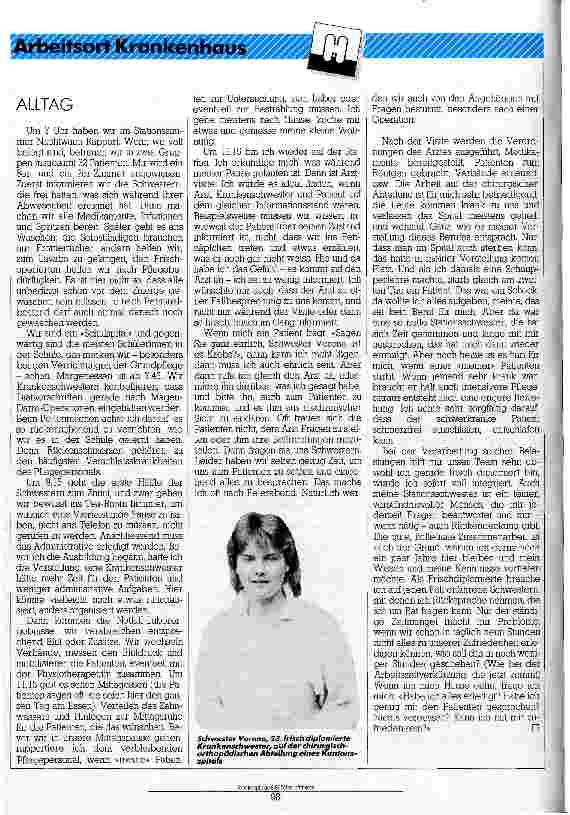Vorschauseite 1: Arbeitsort Krankenhaus Alltag