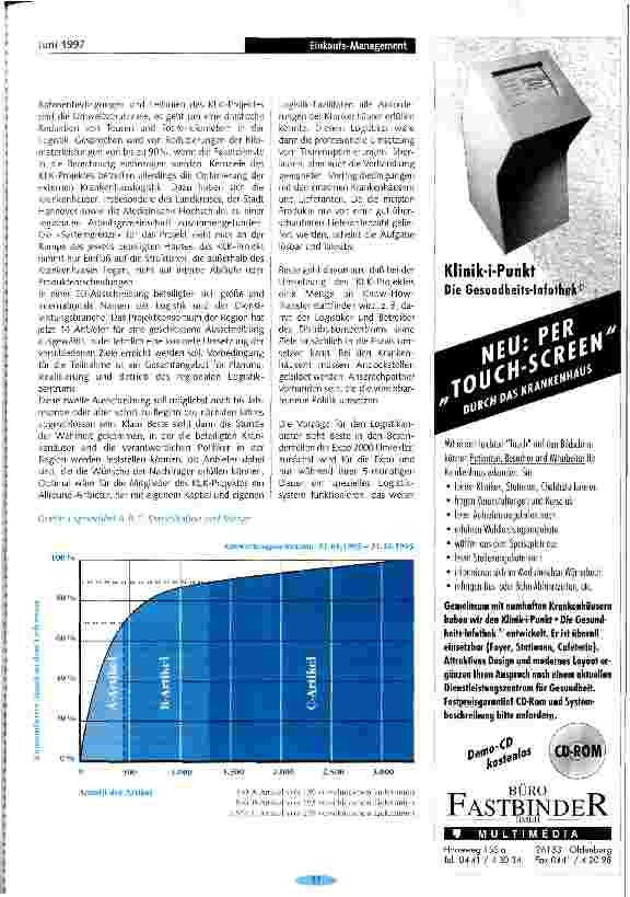 Vorschauseite 2: Das Regionalkonzept (Distributionszentrum) ist der Angelpunkt für Fortschritte KLK Krankenhaus-Logistik-Konzept der Region Hannover für die Expo 2000