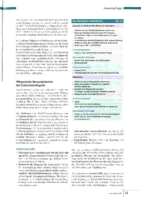 Vorschauseite 4: Pflege bei Adrenalin, Dopamin & Co