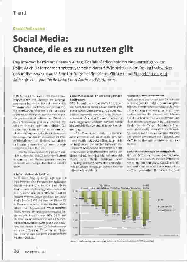 Vorschauseite 1: Social Media: Chance, die es zu nutzen gilt