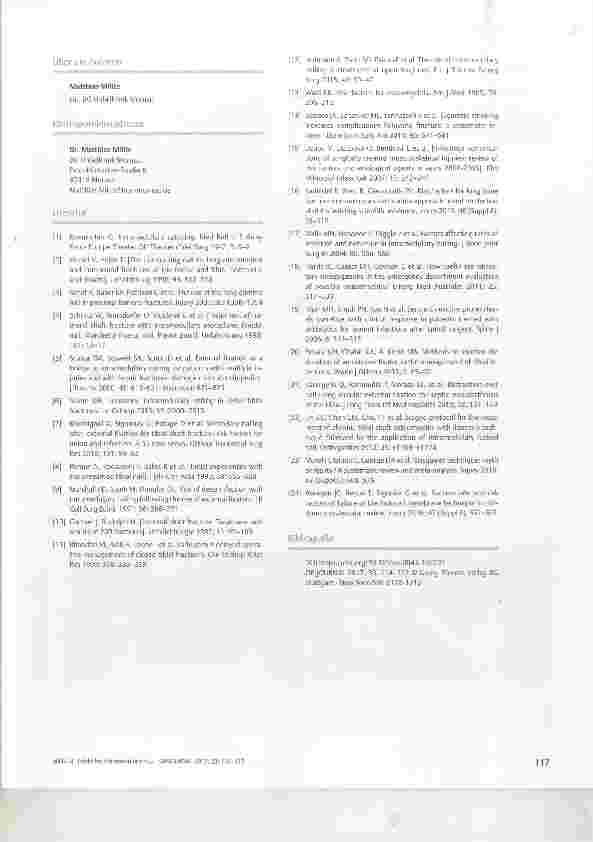 Vorschauseite 4: Infekt bei intramedullärem Implantat