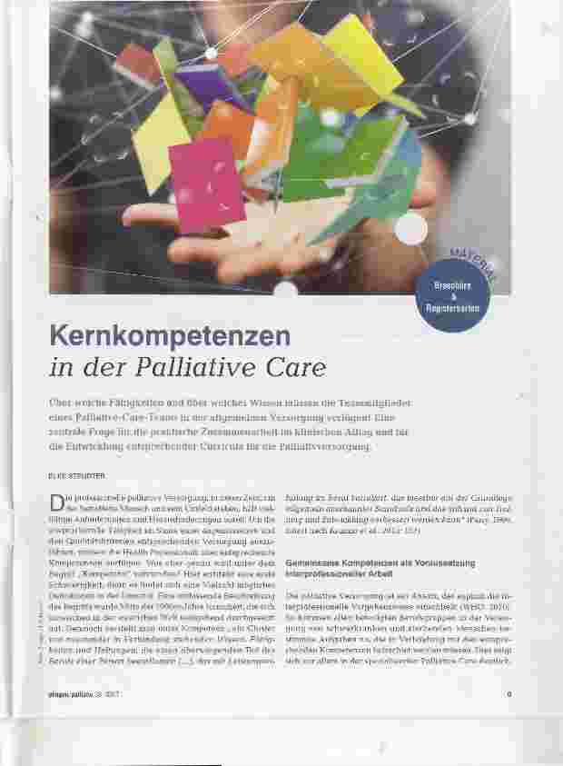 Vorschauseite 1: Kernkompetenzen in der Palliative Care