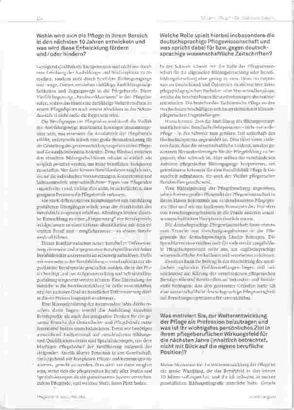 Vorschauseite 2: Pflege und Pflegeforschung verfügen über großes Potenzial