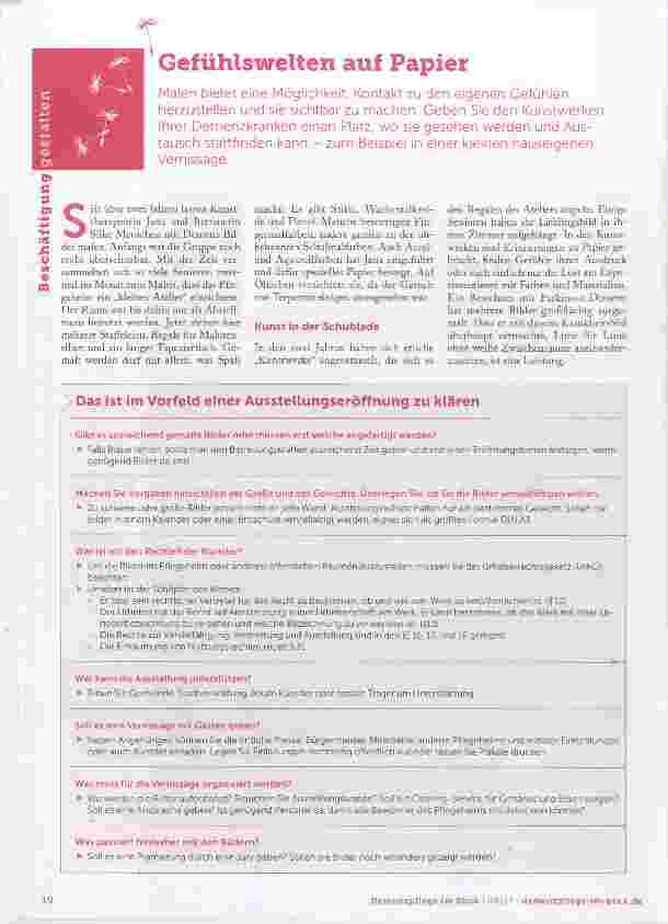Vorschauseite 1: Gefühlswelten auf Papier