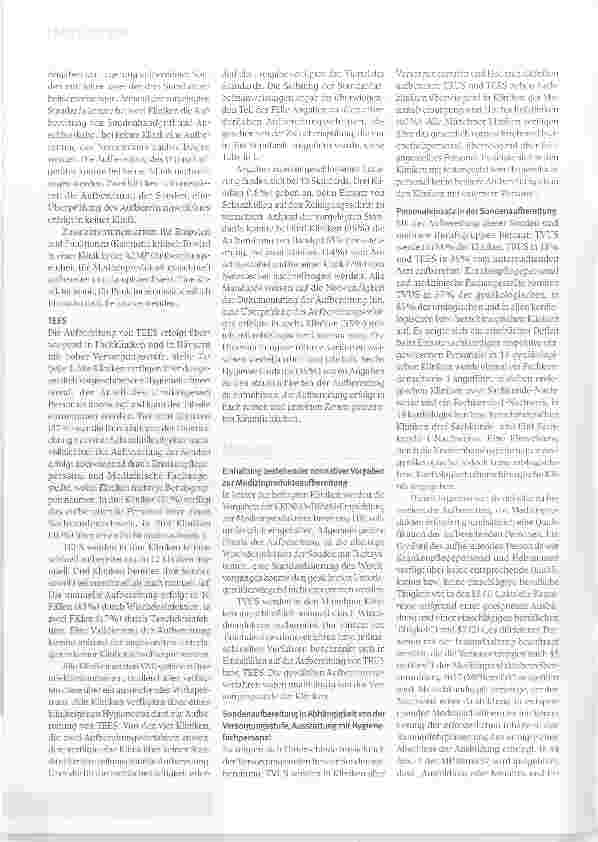 Vorschauseite 6: Aufbereitung von Endosonografiesonden (Ultraschallsonden mit Schleimhautkontakt)ein unterschätztes Problem?