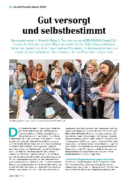 Vorschauseite 1: Gut versorgt und selbstbestimmt