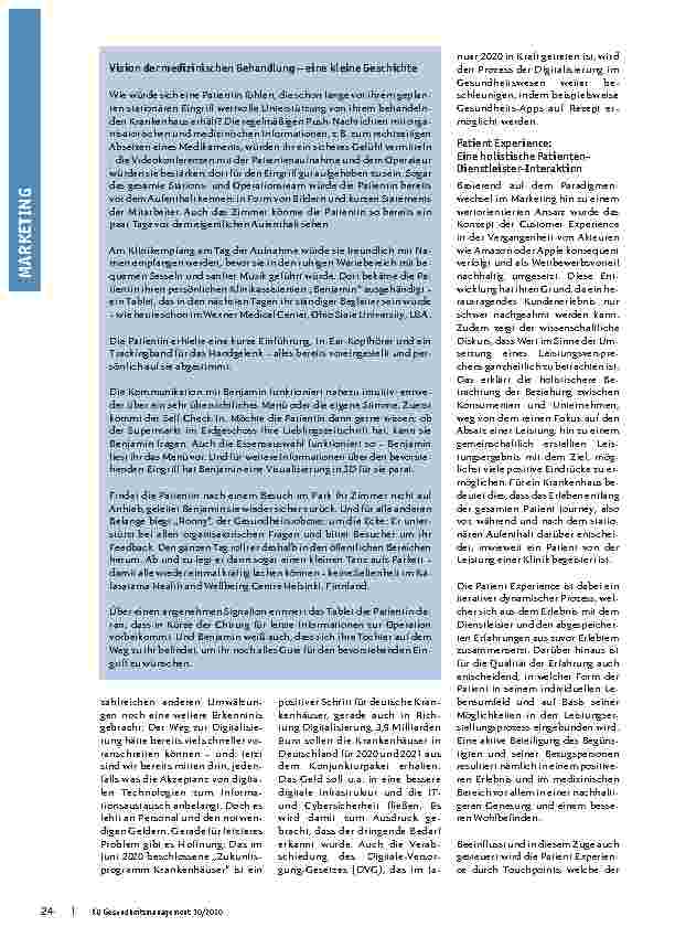 Vorschauseite 2: Wie helfen digitale Assistenten bei der Verbesserung der Patient Experience? Der Einfluss der Corona-Krise auf die Gestaltung neuer Touchpoints durch den stationären Leistungserbr…