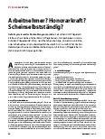 Vorschauseite 1: Arbeitnehmer? Honorarkraft? Scheinselbstständig?