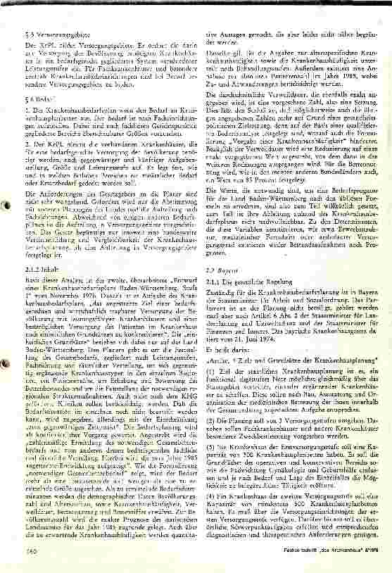 Vorschauseite 2: Analyse und Bewertung der Krankenhausbedarfspläne der deutschen Bundesländer