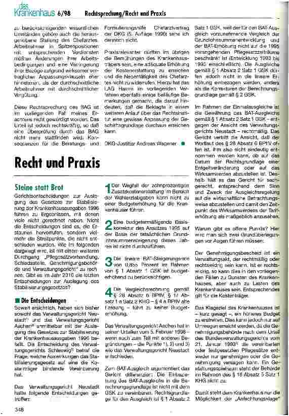 Vorschauseite 3: Rechtsprechung: Nebentätigkeitsrecht
