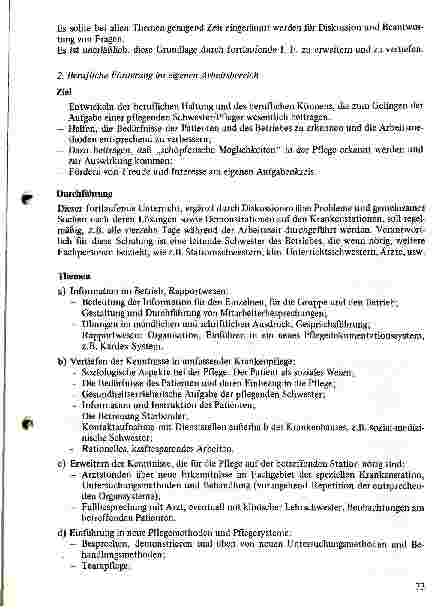 Vorschauseite 4: Innerbetriebliche Schulung für das Pflegepersonal II.Teil