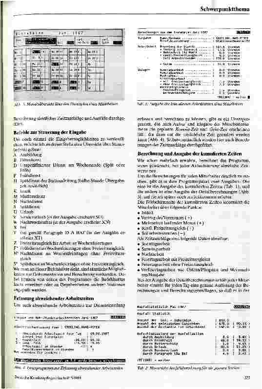 Vorschauseite 2: Vorstellung des Gisi-Dienstplanprogramms