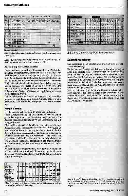 Vorschauseite 3: Vorstellung des Gisi-Dienstplanprogramms