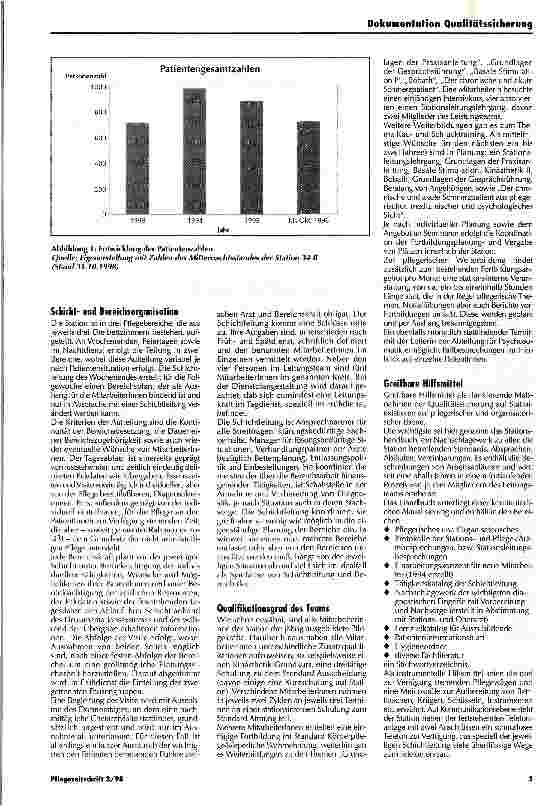 Vorschauseite 2: Qualitätssicherungsbericht der Station 34 B am Klinikum Nürnberg