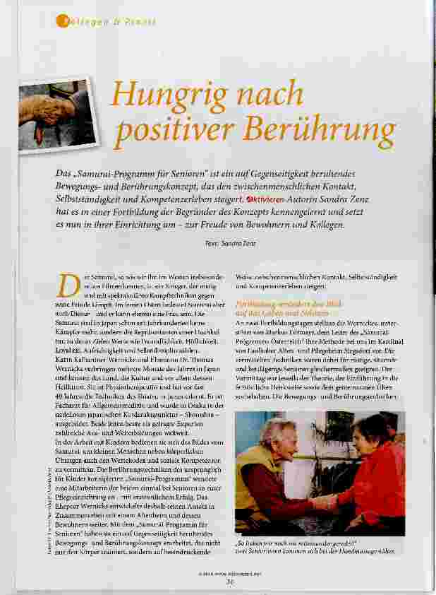 Vorschauseite 1: Hungrig nach positiver Berührung
