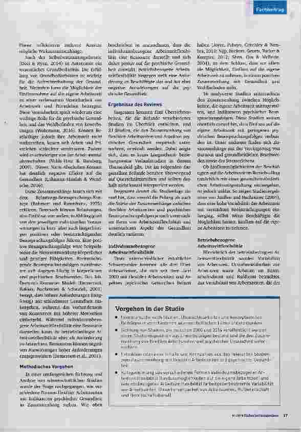 Vorschauseite 2: Flexible Arbeitszeiten und psychische Gesundheit