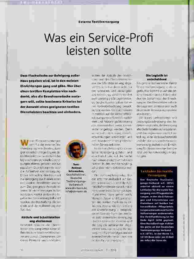 Vorschauseite 1: Was ein Service-Profi leisten sollte
