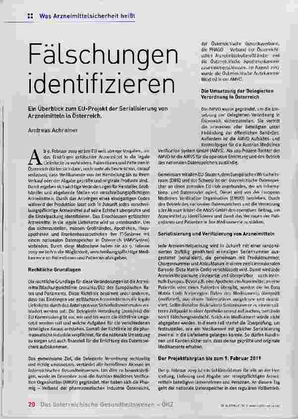 Vorschauseite 1: Fälschungen identifizieren