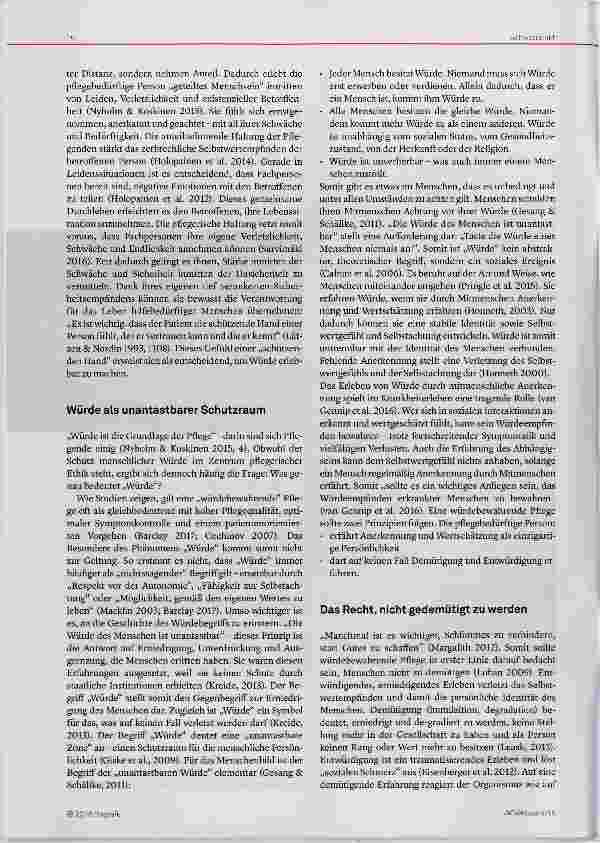 Vorschauseite 2: Eine würdigende Haltung