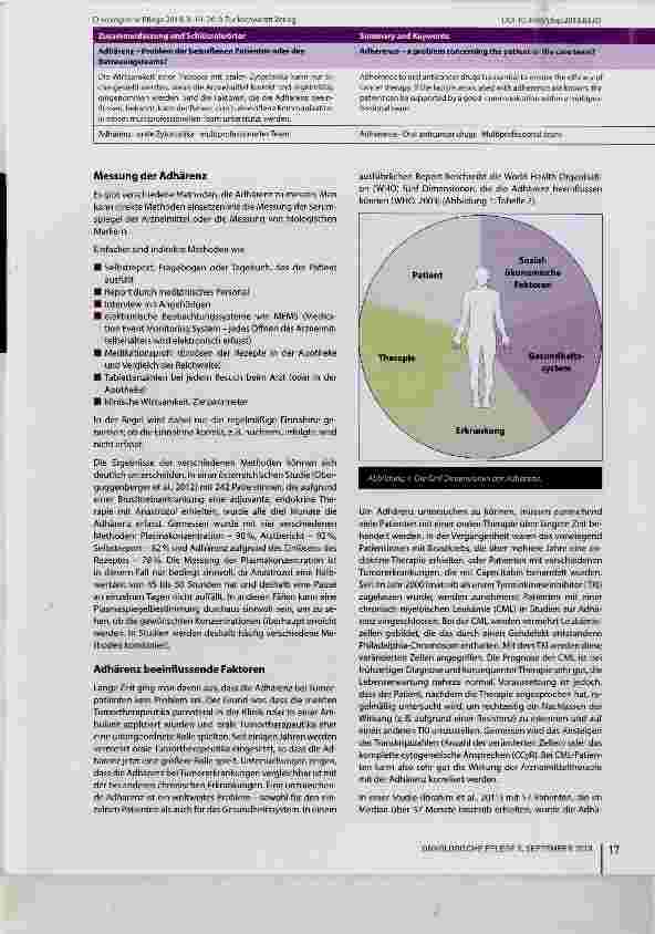 Vorschauseite 2: Problem der betroffenen Patienten oder des Betreuungsteams?