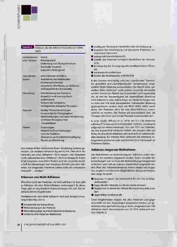 Vorschauseite 3: Problem der betroffenen Patienten oder des Betreuungsteams?