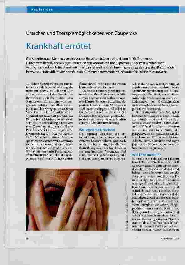 Vorschauseite 1: Krankhaft errötet