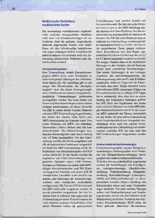 Vorschauseite 4: Störeinflüsse auf Herzschrittmacher: Was muss die Intensivmedizin berücksichtigen?