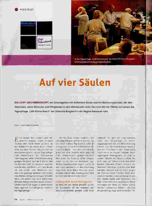 Vorschauseite 1: Auf vier Säulen
