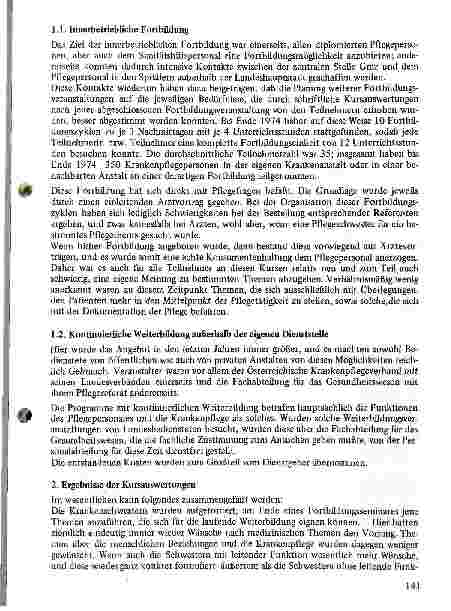 Vorschauseite 2: Drei Jahre Fortbildung für Angehörige des Pflegeberufes Bericht des Pflegereferates der Fachabteilung für das Gesundheitswesen