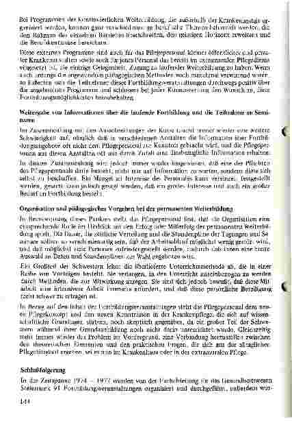 Vorschauseite 5: Drei Jahre Fortbildung für Angehörige des Pflegeberufes Bericht des Pflegereferates der Fachabteilung für das Gesundheitswesen