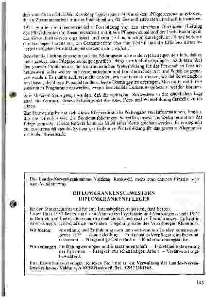 Vorschauseite 6: Drei Jahre Fortbildung für Angehörige des Pflegeberufes Bericht des Pflegereferates der Fachabteilung für das Gesundheitswesen