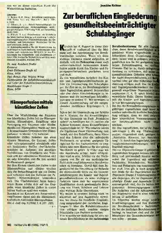 Vorschauseite 2: Fortbildung von Mitarbeitern rehabilitationspädagogischer Einrichtungen