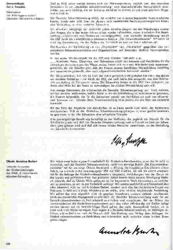Vorschauseite 3: 20 Jahre Deutsche Schwesternzeitung