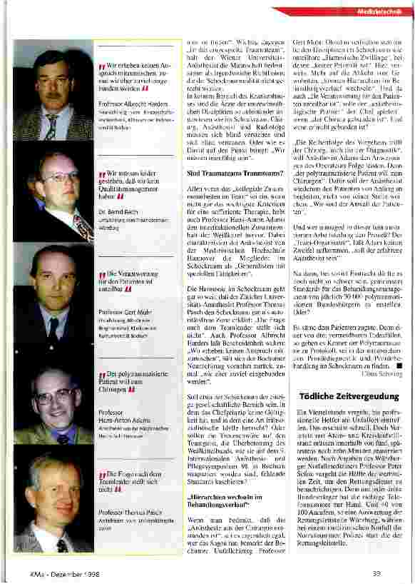 Vorschauseite 2: Qualitätsmanagement beim Polytrauma