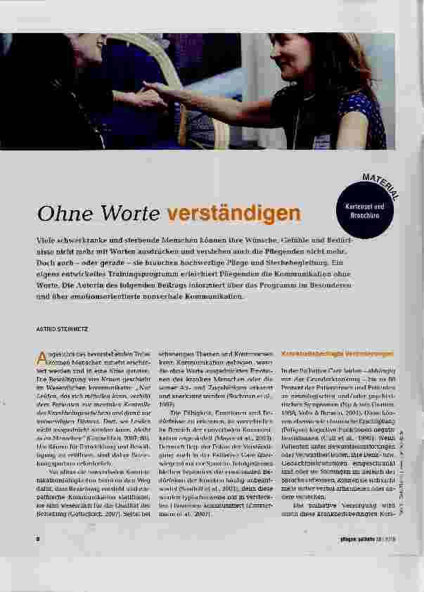 Vorschauseite 1: Ohne Worte verständigen