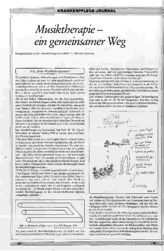 Vorschauseite 1: Musiktherapieein gemeinsamer Weg