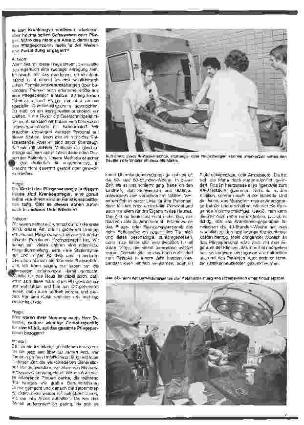 Vorschauseite 4: Die Berufsgenossenschaftliche Unfallklinik Ludwigshafen mit Spezialabteilung für schwere Verbrennungen Gespräch mit Dr. Arens Werner