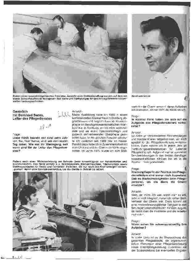 Vorschauseite 5: Die Berufsgenossenschaftliche Unfallklinik Ludwigshafen mit Spezialabteilung für schwere Verbrennungen Gespräch mit Dr. Arens Werner