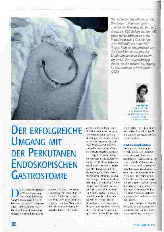 Vorschauseite 1: Der erfolgreiche Umgang mit der Perkutanen Endoskopischen Gastrostomie (PEG)