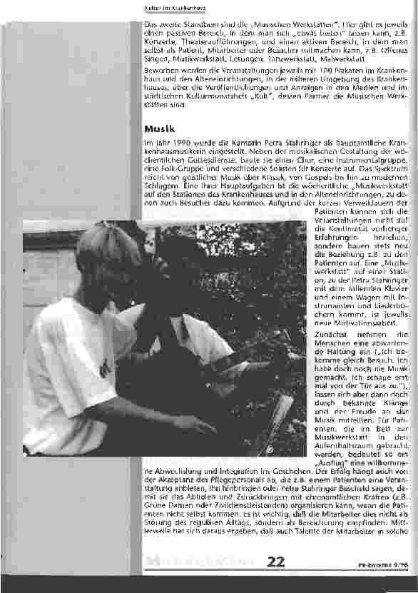 Vorschauseite 3: Kultur im Krankenhaus