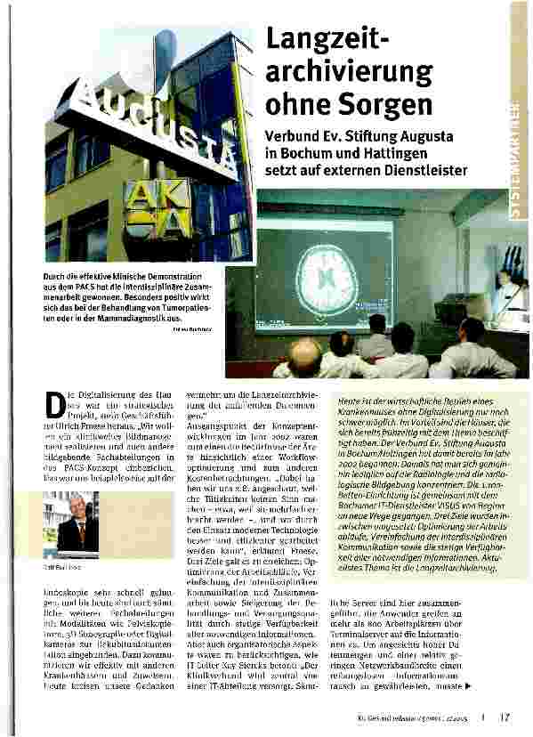 Vorschauseite 1: Langzeitarchivierung ohne Sorgen