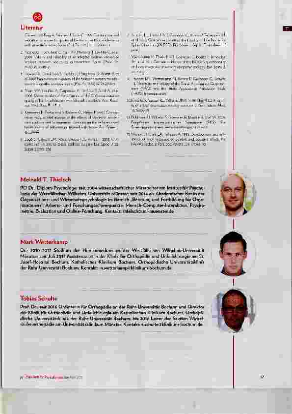 Vorschauseite 3: Lebensqualität von Skoliose-Patienten