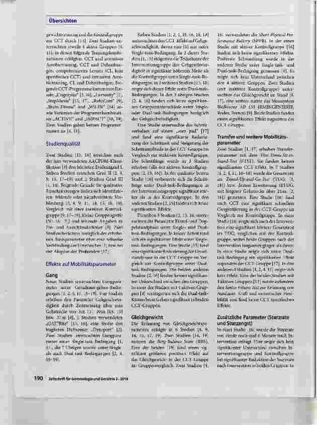 Vorschauseite 6: Einfluss von computerbasiertem kognitivem Training auf Mobilität bei gesunden Älteren