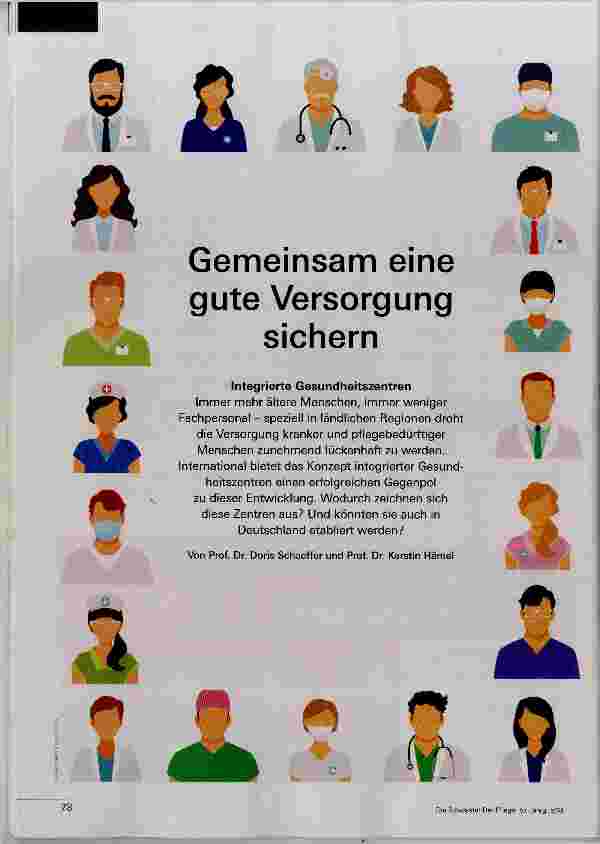 Vorschauseite 1: Gemeinsam eine gute Versorgung sichern