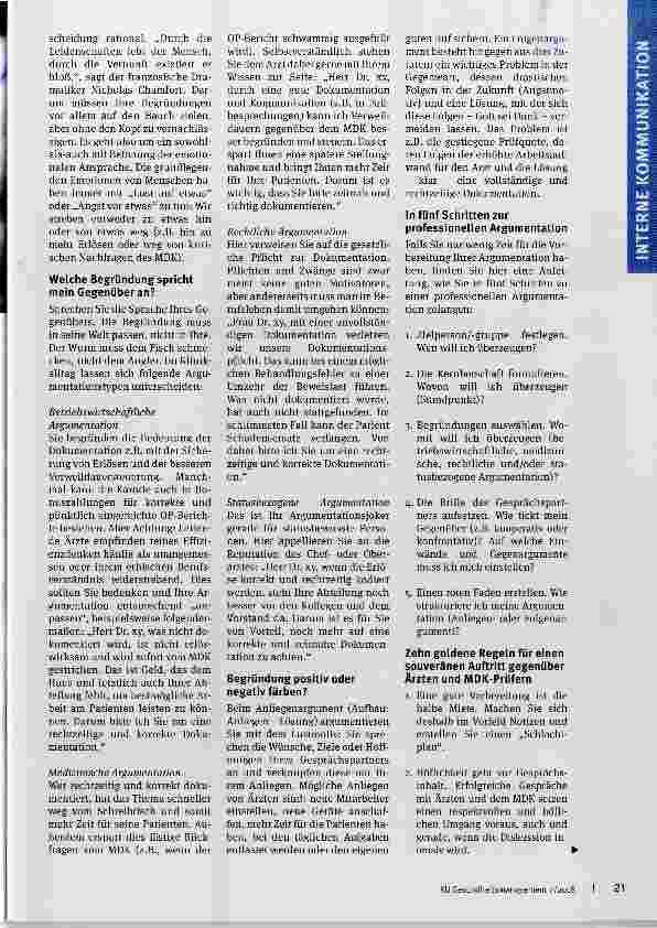 Vorschauseite 2: Argumentieren wie die Profis