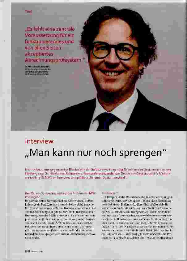 Vorschauseite 1: Man kann nur noch sprengen