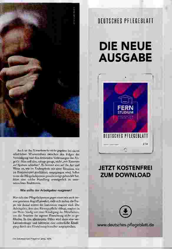 Vorschauseite 2: Wenn Pflegende Opfer von Gewalt werden