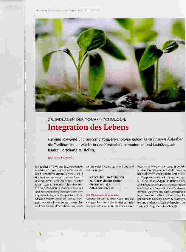 Vorschauseite 1: Integration des Lebens