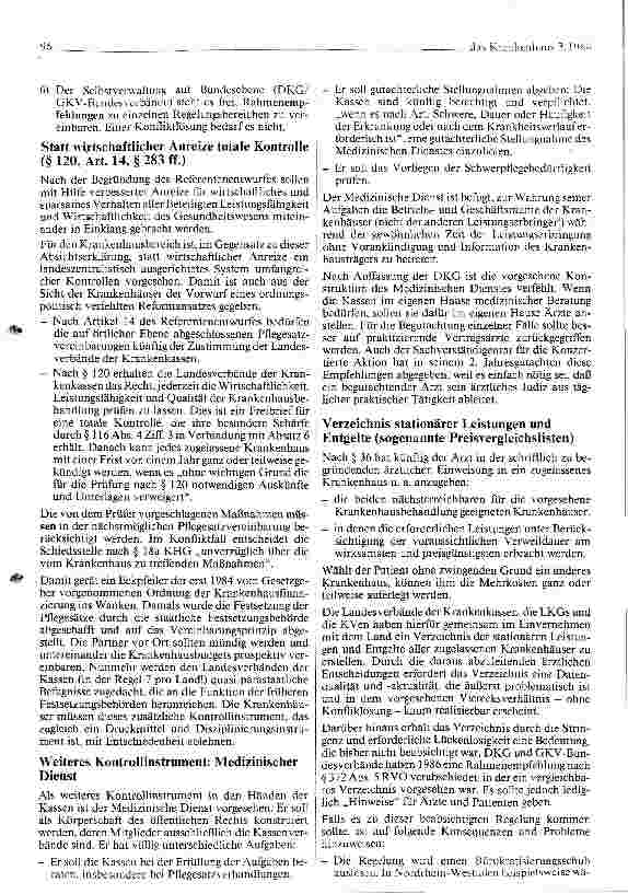 Vorschauseite 6: Krankenhauspolitische Aspekte der Strukturreform des Gesundheitswesens
