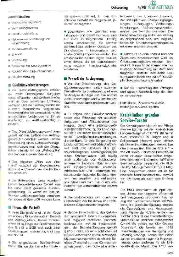 Vorschauseite 2: Gebäudemanagement - Service in einer Hand Outsourcing